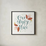 Home Sweet Home II by Jenaya Jackson. Shown in a sleek black glass frame for a contemporary gallery look. Available as an archival giclee rolled canvas, fine art paper, or poster print. SKU 62725a.