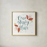 Home Sweet Home II by Jenaya Jackson. Shown in a natural wood glass frame for a timeless modern aesthetic. Available as an archival giclee rolled canvas, fine art paper, or poster print. SKU 62725a.