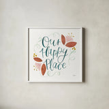 Home Sweet Home II by Jenaya Jackson. Shown in a crisp white glass frame for a clean and minimalist style. Available as an archival giclee rolled canvas, fine art paper, or poster print. SKU 62725a.