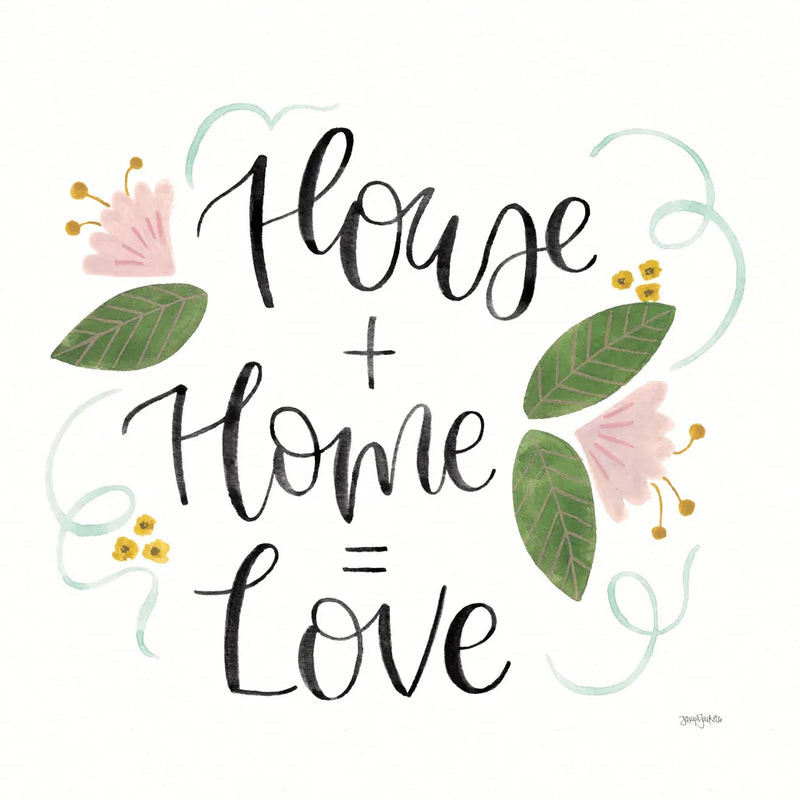 Home Sweet Home III Green by Jenaya Jackson. SKU 64663a. Archival Giclee Fine art print for wall decor.