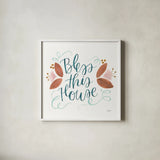 Home Sweet Home IV by Jenaya Jackson. Shown in a crisp white glass frame for a clean and minimalist style. Available as an archival giclee rolled canvas, fine art paper, or poster print. SKU 62727a.