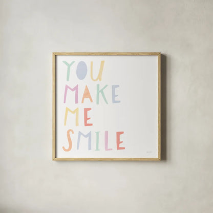 Lets Chase Rainbows XIII by Jenaya Jackson. Shown in a natural wood glass frame for a timeless modern aesthetic. Available as an archival giclee rolled canvas, fine art paper, or poster print. SKU 58979a.