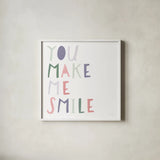 Lets Chase Rainbows XIII Purple by Jenaya Jackson. Shown in a crisp white glass frame for a clean and minimalist style. Available as an archival giclee rolled canvas, fine art paper, or poster print. SKU 72787a.