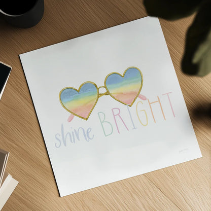 Lets Chase Rainbows XVII Sq by Jenaya Jackson. Shown as a detailed flat fine art print, highlighting archival giclee quality. Available as an archival giclee rolled canvas, fine art paper, or poster print. SKU 59630a.