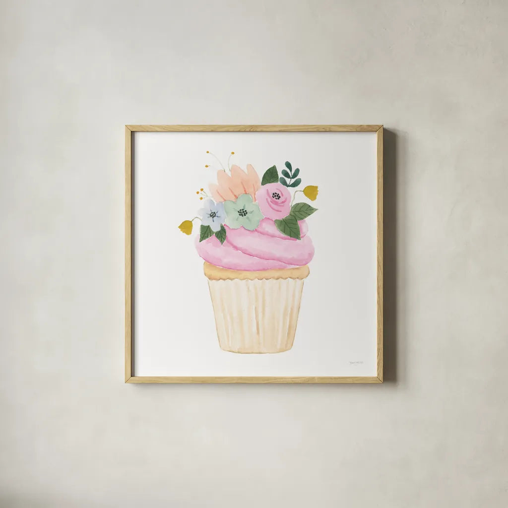 Lets Chase Rainbows XXI by Jenaya Jackson. Shown in a natural wood glass frame for a timeless modern aesthetic. Available as an archival giclee rolled canvas, fine art paper, or poster print. SKU 58987a.