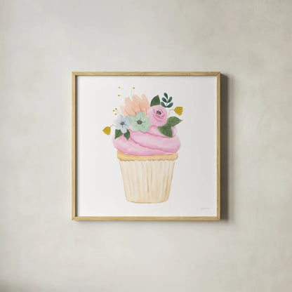 Lets Chase Rainbows XXI by Jenaya Jackson. Shown in a natural wood glass frame for a timeless modern aesthetic. Available as an archival giclee rolled canvas, fine art paper, or poster print. SKU 58987a.