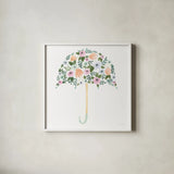 Lets Chase Rainbows XXII by Jenaya Jackson. Shown in a crisp white glass frame for a clean and minimalist style. Available as an archival giclee rolled canvas, fine art paper, or poster print. SKU 58988a.
