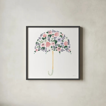 Lets Chase Rainbows XXII Purple by Jenaya Jackson. Shown in a sleek black glass frame for a contemporary gallery look. Available as an archival giclee rolled canvas, fine art paper, or poster print. SKU 72786a.