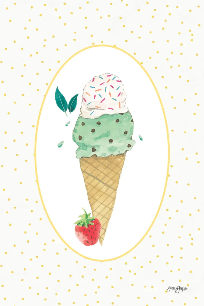 Lifes a Beach Scoops by Jenaya Jackson. SKU 100783h. Archival Giclee Fine art print for wall decor.