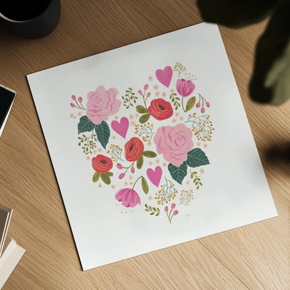 Love Notes II by Jenaya Jackson. Shown as a detailed flat fine art print, highlighting archival giclee quality. Available as an archival giclee rolled canvas, fine art paper, or poster print. SKU 71264a.