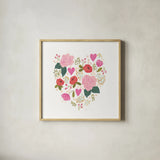 Love Notes II by Jenaya Jackson. Shown in a natural wood glass frame for a timeless modern aesthetic. Available as an archival giclee rolled canvas, fine art paper, or poster print. SKU 71264a.