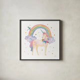 Magical Friends I Dragonfly by Jenaya Jackson. Shown in a sleek black glass frame for a contemporary gallery look. Available as an archival giclee rolled canvas, fine art paper, or poster print. SKU 49961a.