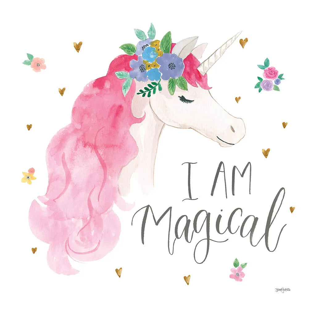 Magical Friends III I Am Magical by Jenaya Jackson. SKU 48863a. Archival Giclee Fine art print for wall decor.