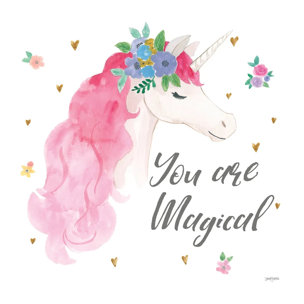 Magical Friends III You are Magical by Jenaya Jackson. SKU 52146a. Archival Giclee Fine art print for wall decor.