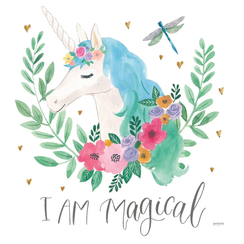 Magical Friends IV Dragonfly by Jenaya Jackson. SKU 49964a. Archival Giclee Fine art print for wall decor.