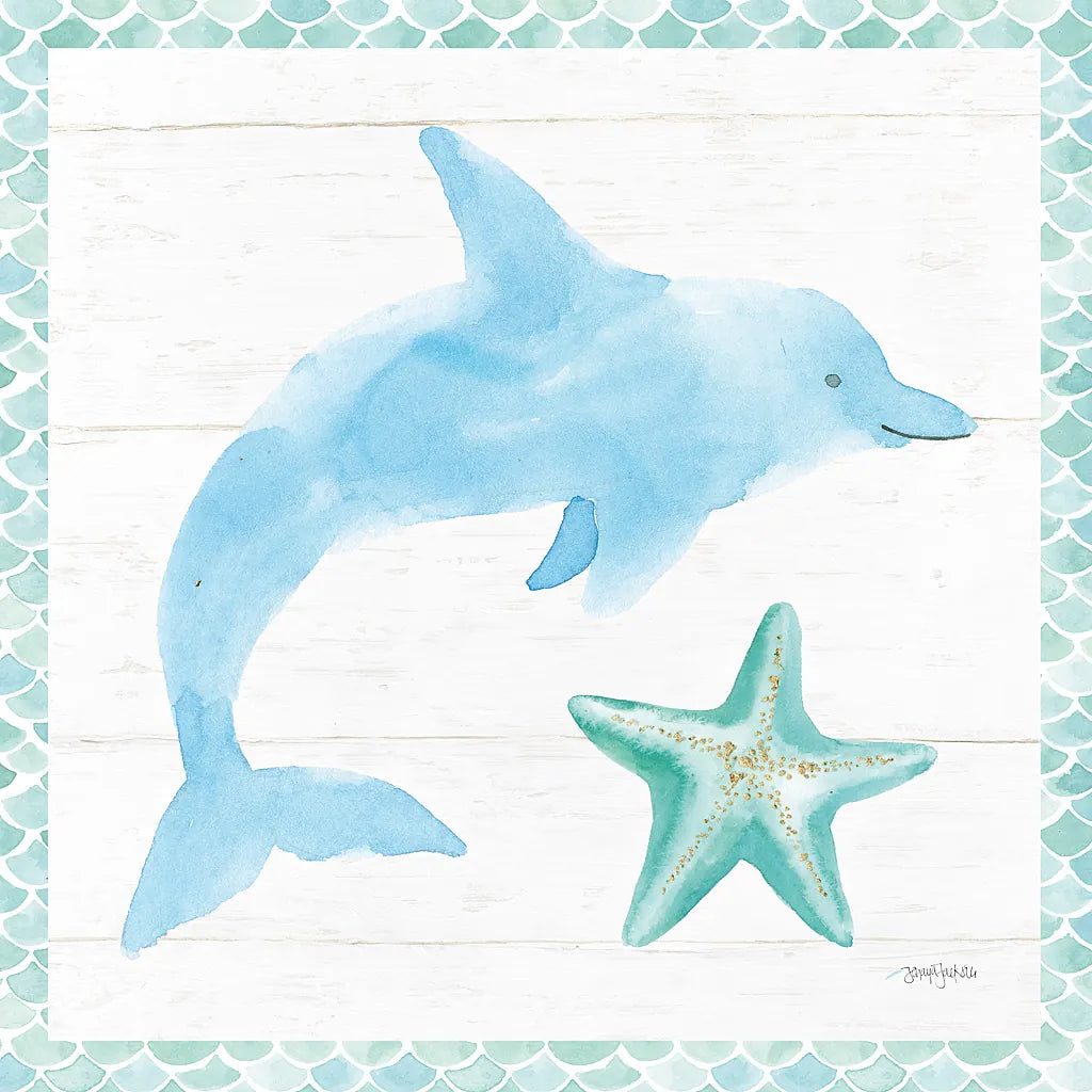 Mermaid Friends VIII by Jenaya Jackson. SKU 41494a. Archival Giclee Fine art print for wall decor.