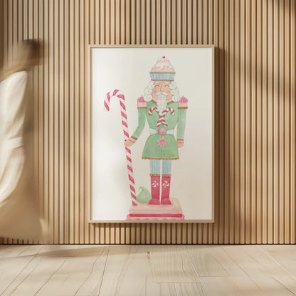 Nutcracker Bakery I by Jenaya Jackson. shown as over sized large wall art. Available as an archival giclee rolled canvas, fine art paper, or poster print. SKU 99964h.