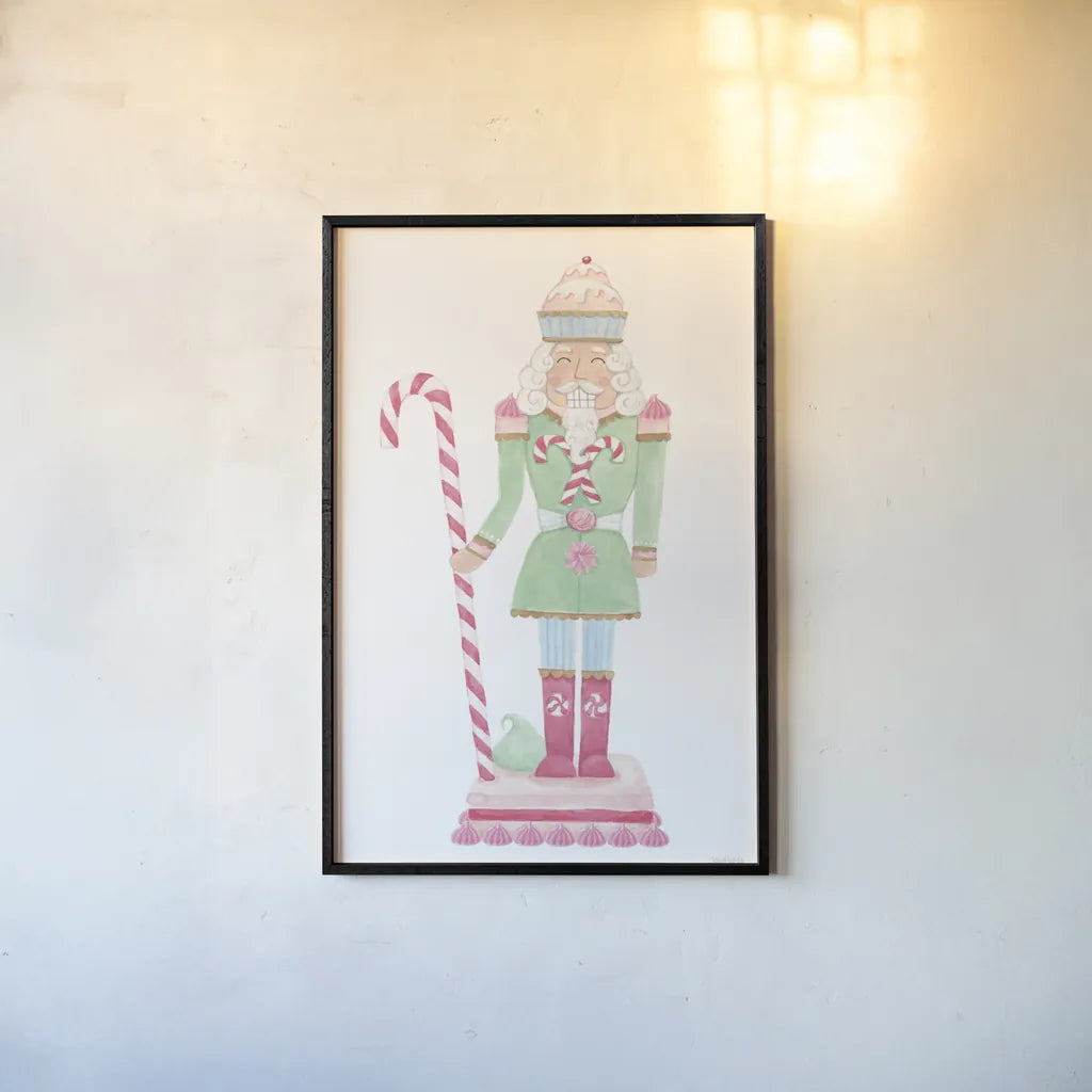 Nutcracker Bakery I by Jenaya Jackson. shown as a paper print in a black flame. Available as a archival giclee rolled canvas, fine art paper, or poster print. SKU 99964h.