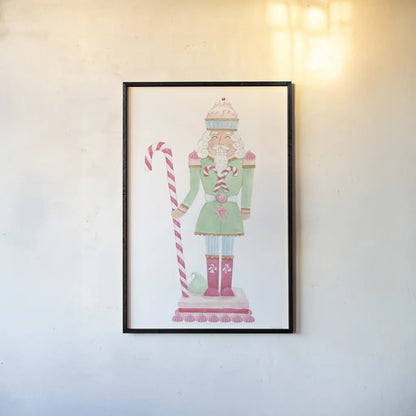 Nutcracker Bakery I by Jenaya Jackson. shown as a paper print in a black flame. Available as a archival giclee rolled canvas, fine art paper, or poster print. SKU 99964h.