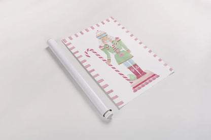 Nutcracker Bakery I Border by Jenaya Jackson. shown as a rolled paper print. Available as archival giclee rolled canvas, fine art paper, or poster print. SKU 100722h.