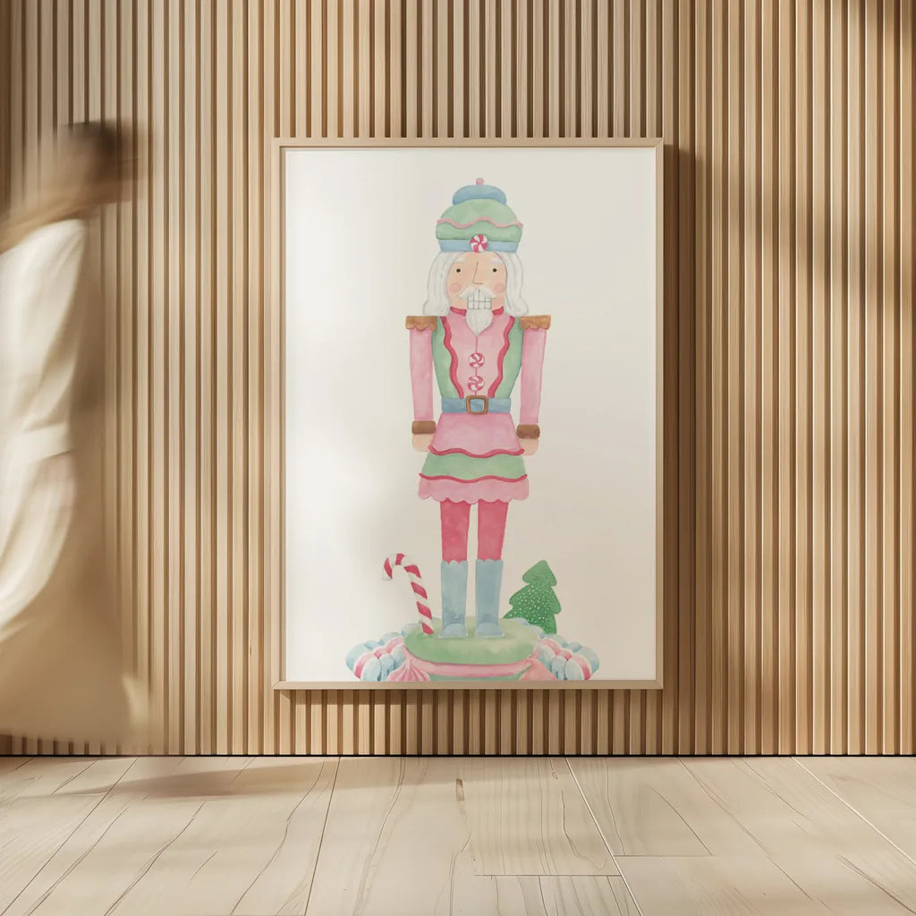 Nutcracker Bakery II by Jenaya Jackson. shown as over sized large wall art. Available as an archival giclee rolled canvas, fine art paper, or poster print. SKU 99965h.
