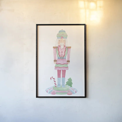 Nutcracker Bakery II by Jenaya Jackson. shown as a paper print in a black flame. Available as a archival giclee rolled canvas, fine art paper, or poster print. SKU 99965h.