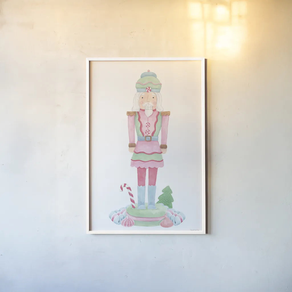 Nutcracker Bakery II by Jenaya Jackson. shown as a paper print in a white frame. Available as a archival giclee rolled canvas, fine art paper, or poster print. SKU 99965h.