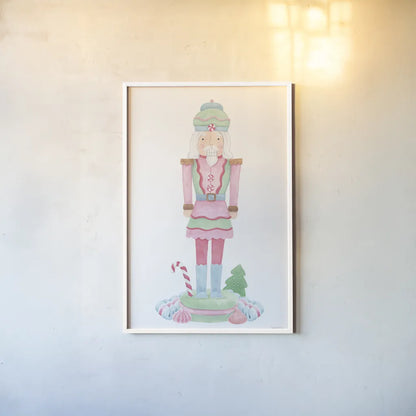 Nutcracker Bakery II by Jenaya Jackson. shown as a paper print in a white frame. Available as a archival giclee rolled canvas, fine art paper, or poster print. SKU 99965h.