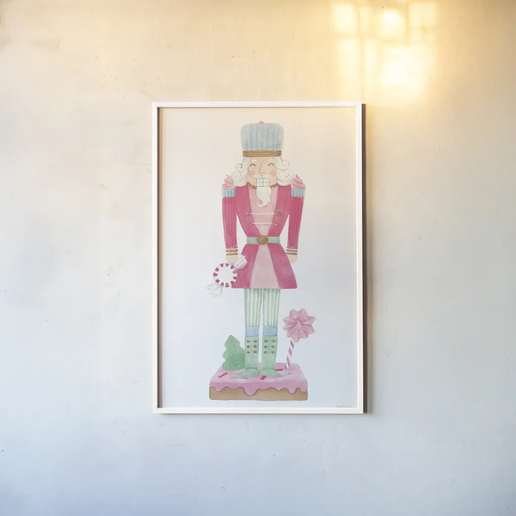 Nutcracker Bakery III by Jenaya Jackson. shown as a paper print in a white frame. Available as a archival giclee rolled canvas, fine art paper, or poster print. SKU 99966h.