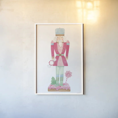 Nutcracker Bakery III by Jenaya Jackson. shown as a paper print in a white frame. Available as a archival giclee rolled canvas, fine art paper, or poster print. SKU 99966h.