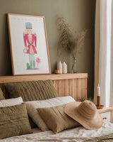 Nutcracker Bakery III Border by Jenaya Jackson. shown as a paper print in a natural frame. Available as a archival giclee rolled canvas, fine art paper, or poster print. SKU 100724h.