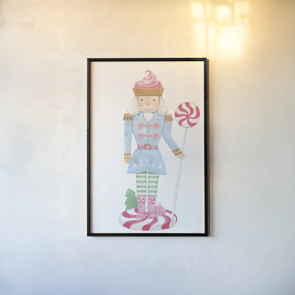 Nutcracker Bakery IV by Jenaya Jackson. shown as a paper print in a black flame. Available as a archival giclee rolled canvas, fine art paper, or poster print. SKU 99967h.