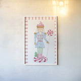 Nutcracker Bakery IV Border by Jenaya Jackson. shown as a paper print in a white frame. Available as a archival giclee rolled canvas, fine art paper, or poster print. SKU 100725h.