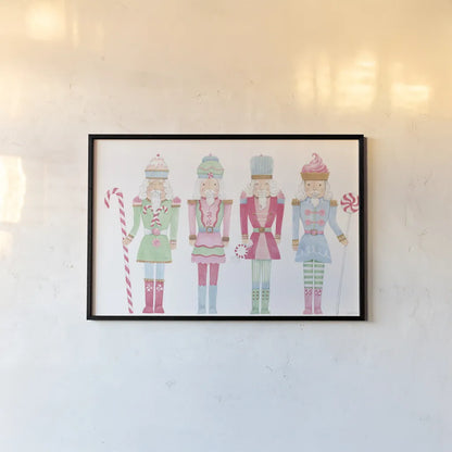 Nutcracker Bakery V by Jenaya Jackson. shown as a paper print in a black flame. Available as a archival giclee rolled canvas, fine art paper, or poster print. SKU 99968i.