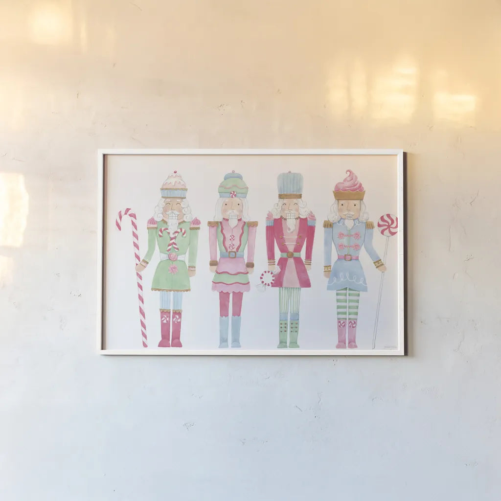 Nutcracker Bakery V by Jenaya Jackson. shown as a paper print in a white frame. Available as a archival giclee rolled canvas, fine art paper, or poster print. SKU 99968i.