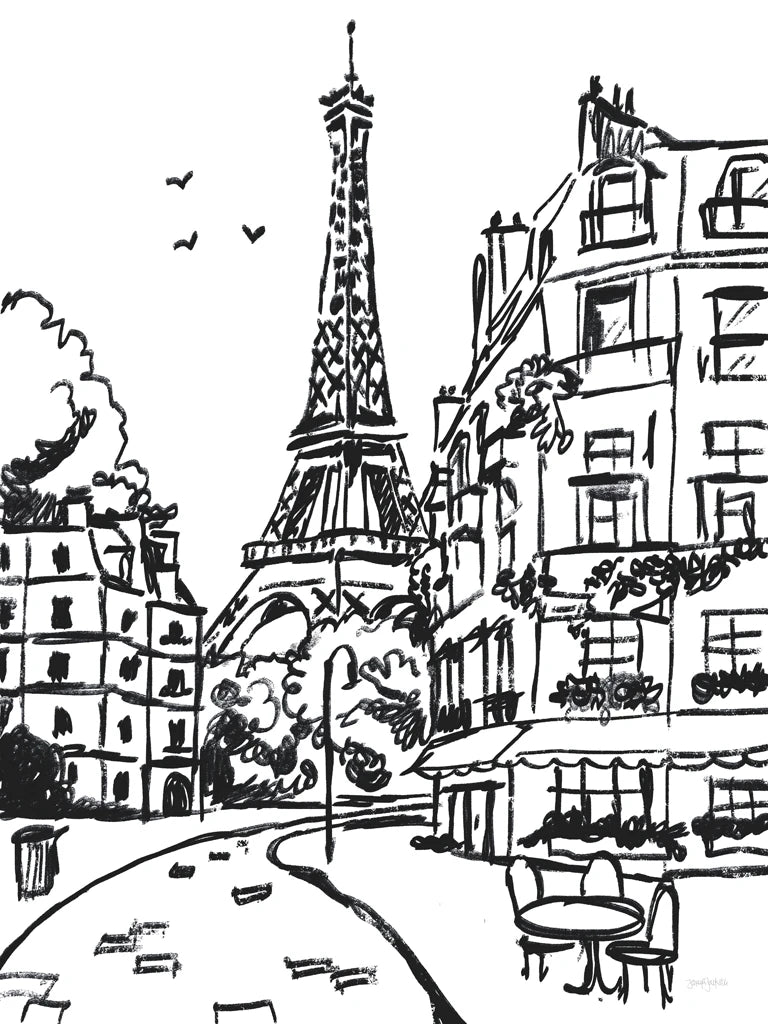 Paris Scene Sketch I by Jenaya Jackson