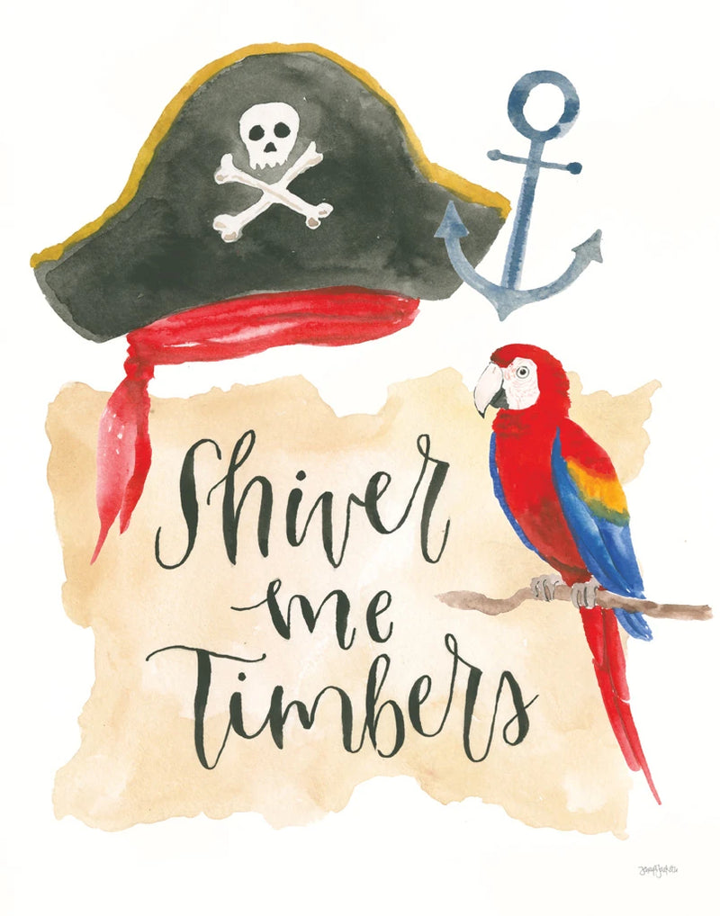 Pirates III on White by Jenaya Jackson