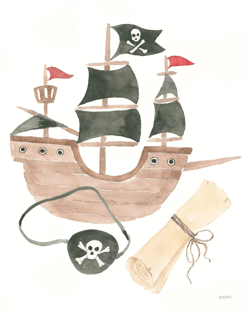 Pirates IV on White by Jenaya Jackson