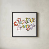 Retro Vibes Energy I by Jenaya Jackson. Shown in a sleek black glass frame for a contemporary gallery look. Available as an archival giclee rolled canvas, fine art paper, or poster print. SKU 97016a.