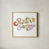 Retro Vibes Energy I by Jenaya Jackson. Shown in a natural wood glass frame for a timeless modern aesthetic. Available as an archival giclee rolled canvas, fine art paper, or poster print. SKU 97016a.