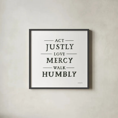 Scripture for Life I No Flowers by Jenaya Jackson. Shown in a sleek black glass frame for a contemporary gallery look. Available as an archival giclee rolled canvas, fine art paper, or poster print. SKU 67048a.