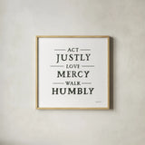Scripture for Life I No Flowers by Jenaya Jackson. Shown in a natural wood glass frame for a timeless modern aesthetic. Available as an archival giclee rolled canvas, fine art paper, or poster print. SKU 67048a.