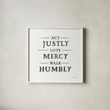 Scripture for Life I No Flowers by Jenaya Jackson. Shown in a crisp white glass frame for a clean and minimalist style. Available as an archival giclee rolled canvas, fine art paper, or poster print. SKU 67048a.