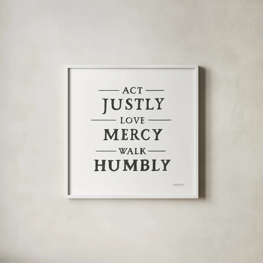 Scripture for Life I No Flowers by Jenaya Jackson. Shown in a crisp white glass frame for a clean and minimalist style. Available as an archival giclee rolled canvas, fine art paper, or poster print. SKU 67048a.