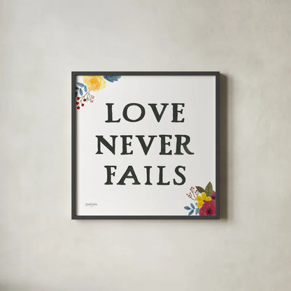 Scripture for Life II by Jenaya Jackson. Shown in a sleek black glass frame for a contemporary gallery look. Available as an archival giclee rolled canvas, fine art paper, or poster print. SKU 37241a.