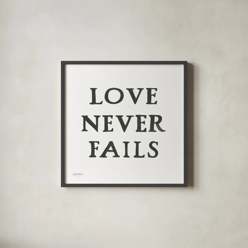 Scripture for Life II No Flowers by Jenaya Jackson. Shown in a sleek black glass frame for a contemporary gallery look. Available as an archival giclee rolled canvas, fine art paper, or poster print. SKU 67049a.