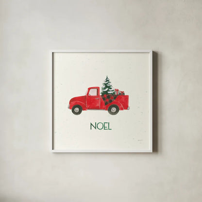 Seasons Greetings III by Jenaya Jackson. Shown in a crisp white glass frame for a clean and minimalist style. Available as an archival giclee rolled canvas, fine art paper, or poster print. SKU 66187a.