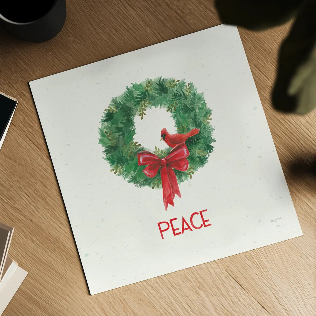 Seasons Greetings IV by Jenaya Jackson. Shown as a detailed flat fine art print, highlighting archival giclee quality. Available as an archival giclee rolled canvas, fine art paper, or poster print. SKU 66188a.