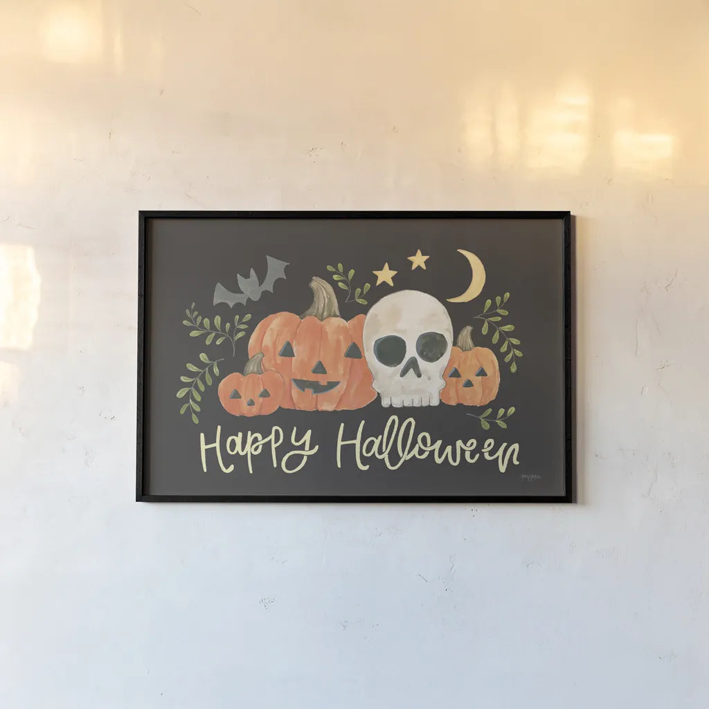 Spooky Season I by Jenaya Jackson. shown as a paper print in a black flame. Available as a archival giclee rolled canvas, fine art paper, or poster print. SKU 85143i.