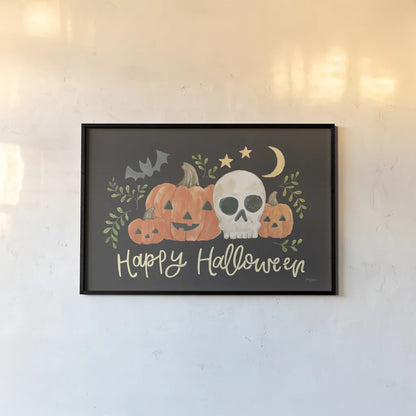Spooky Season I by Jenaya Jackson. shown as a paper print in a black flame. Available as a archival giclee rolled canvas, fine art paper, or poster print. SKU 85143i.